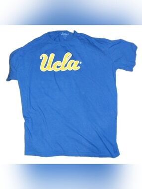 Blue 84 Men’s UCLA Script Logo Tee in Blue and Yellow